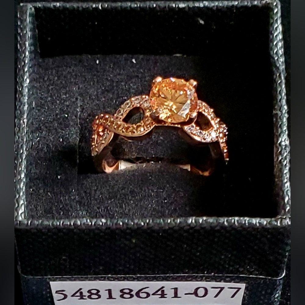 New R.G.F.   1.5 ROSE GOLD CHAMPAGNE RING - Picture 2 of 4